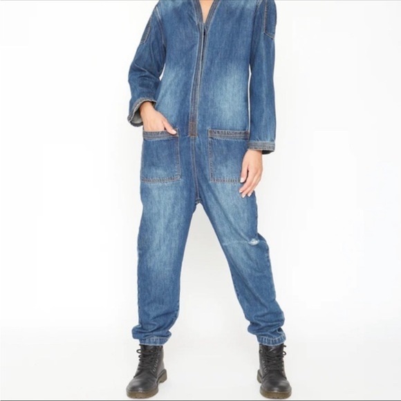 NWT Sandrine Rose X Free People Kimono Jumpsuit Large - Picture 4 of 7